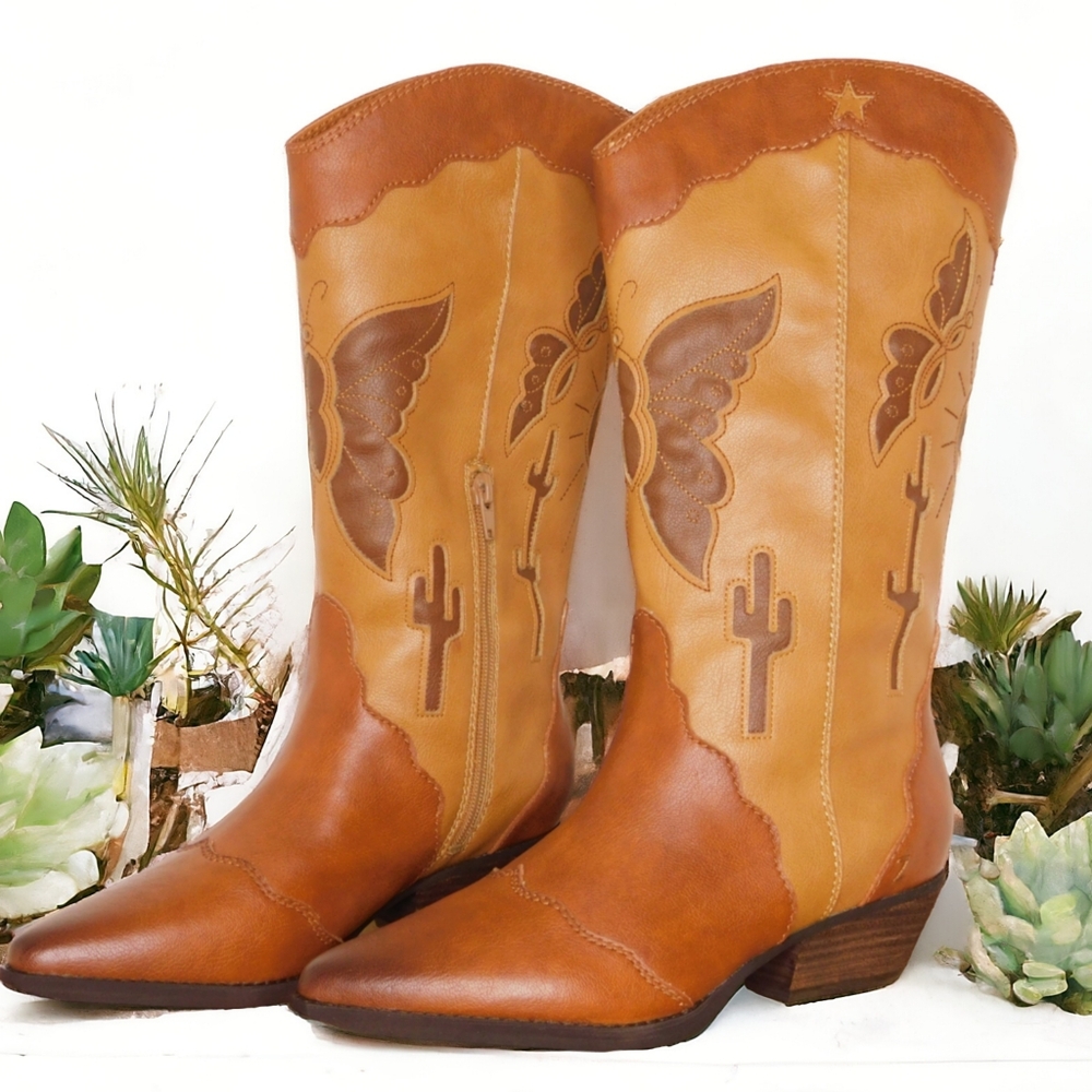 ZODIAC Maye Desert Brown Western Cowboy Boots